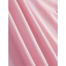 Cartoon & Letter Casual T-Shirt, Crew Neck Short Sleeves Slight Stretch Sports Tee, Women's Activewear Cartoon & Letter Casual T-Shirt, Crew Neck Short Sleeves Slight Stretch Sports Tee, Women's Activewear