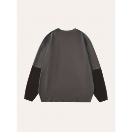 Carton Print Crew Neck T-Shirt, Casual Long Sleeve T-Shirt For Spring & Fall, Women's Clothing Carton Print Crew Neck T-Shirt, Casual Long Sleeve T-Shirt For Spring & Fall, Women's Clothing