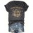 Graphic Print Crew Neck T-Shirt, Casual Short Sleeve T-Shirt For Spring & Summer, Women's Clothing