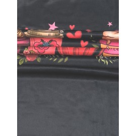 Coffee Print Crew Neck T-shirt, Casual Short Sleeve Top For Spring & Summer, Women's Clothing Coffee Print Crew Neck T-shirt, Casual Short Sleeve Top For Spring & Summer, Women's Clothing