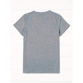 Valentine's Day Coffee Print T-Shirt, Casual Short Sleeve Crew Neck T-Shirt, Women's Clothing Valentine's Day Coffee Print T-Shirt, Casual Short Sleeve Crew Neck T-Shirt, Women's Clothing