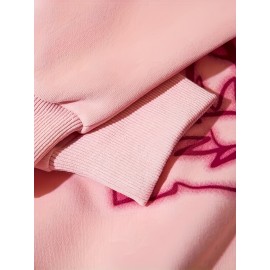 Cartoon Print Hoodie, Casual Long Sleeve Hoodies Sweatshirt, Women's Clothing Cartoon Print Hoodie, Casual Long Sleeve Hoodies Sweatshirt, Women's Clothing