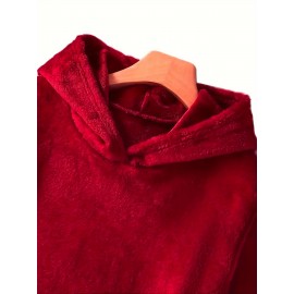 Cat & Letter Print Teddy Hoodie, Casual Long Sleeve Kangaroo Pocket Hoodie Sweatshirt, Women's Clothing Cat & Letter Print Teddy Hoodie, Casual Long Sleeve Kangaroo Pocket Hoodie Sweatshirt, Women's Clothing