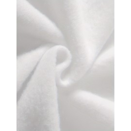 White Thermal Hoodies, Long Sleeve Casual Sweatshirt For Fall & Winter, Women's Clothing White Thermal Hoodies, Long Sleeve Casual Sweatshirt For Fall & Winter, Women's Clothing