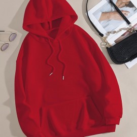 White Thermal Hoodies, Long Sleeve Casual Sweatshirt For Fall & Winter, Women's Clothing White Thermal Hoodies, Long Sleeve Casual Sweatshirt For Fall & Winter, Women's Clothing