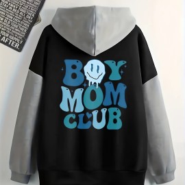 Color Block Simple Hoodies, Casual Drawstring Long Sleeve Kangaroo Pocket Sweatshirt, Women's Clothing Color Block Simple Hoodies, Casual Drawstring Long Sleeve Kangaroo Pocket Sweatshirt, Women's Clothing