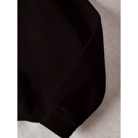 Heart Pattern Pullover Sweatshirt, Casual Long Sleeve Crew Neck Sweatshirt For Fall & Winter, Women's Clothing Heart Pattern Pullover Sweatshirt, Casual Long Sleeve Crew Neck Sweatshirt For Fall & Winter, Women's Clothing