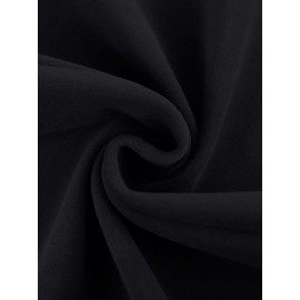 Solid Turtle Neck Dress, Elegant Long Sleeve Cross Hem Dress, Women's Clothing Solid Turtle Neck Dress, Elegant Long Sleeve Cross Hem Dress, Women's Clothing