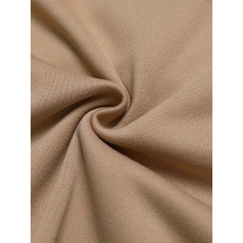 Hooded Solid Sweatshirt Dress, Casual Long Sleeve Kangaroo Pocket Midi Dress, Women's Clothing Hooded Solid Sweatshirt Dress, Casual Long Sleeve Kangaroo Pocket Midi Dress, Women's Clothing